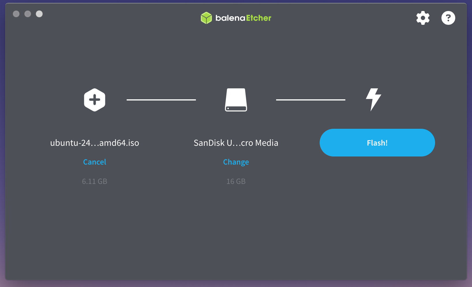 Flashing ubuntu on USB drive