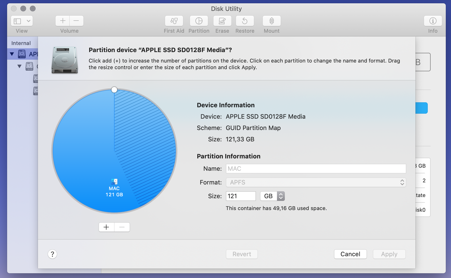 Initial partition